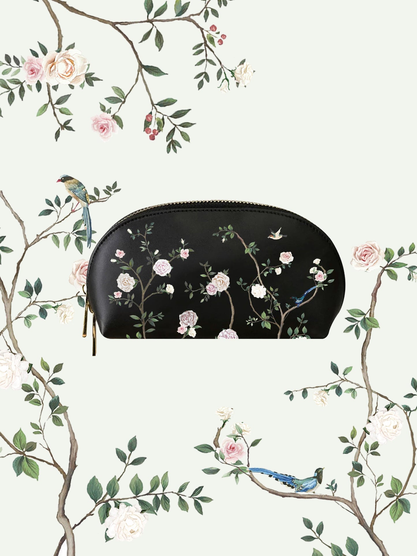 Chinoiserie Black Makeup Bag | Bridal by Emily Mayne Studio x ALEPEL