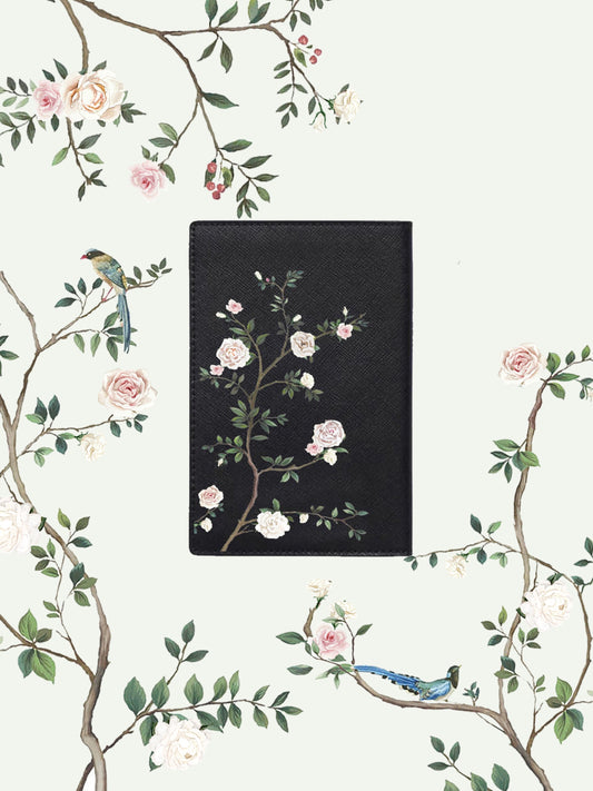 Chinoiserie Black Passport Holder | Bridal by Emily Mayne Studio x ALEPEL
