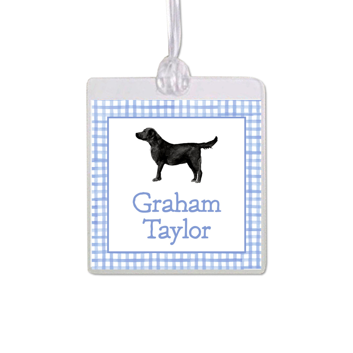 Black Labrador Retriever Bag Tag