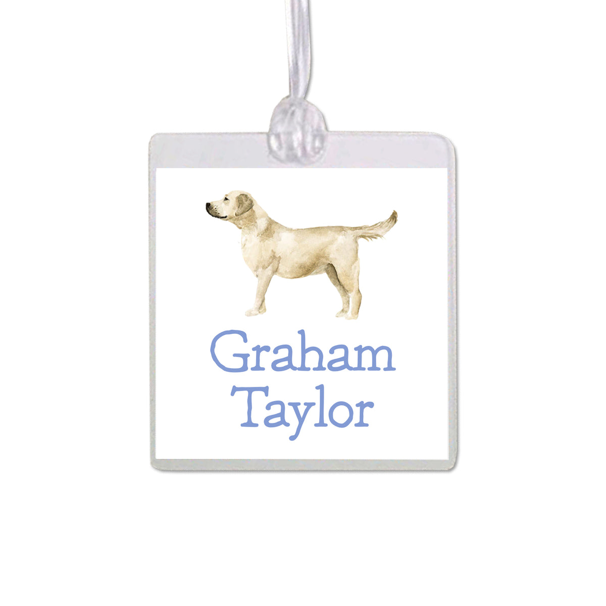 Yellow Labrador Retriever Bag Tag