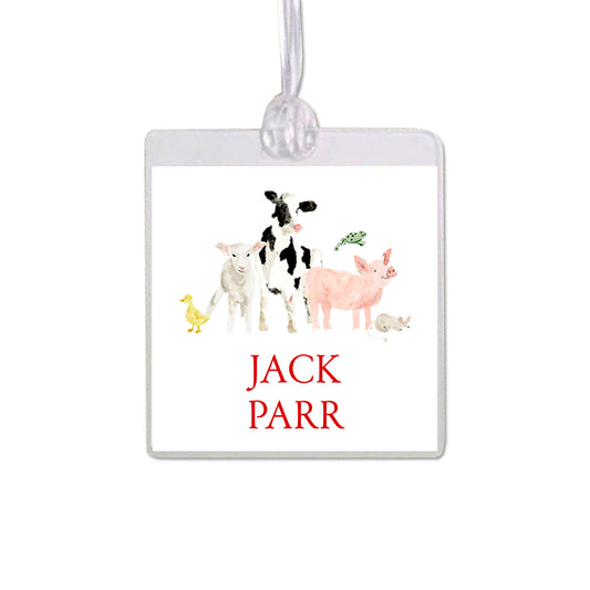 Farm Animals Bag Tag