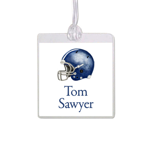 Football Helmet Bag Tag