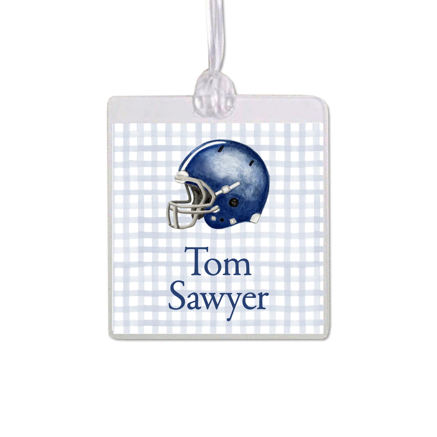 Football Helmet Bag Tag