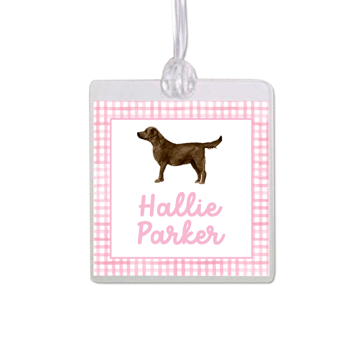 Chocolate Labrador Retriever Bag Tag