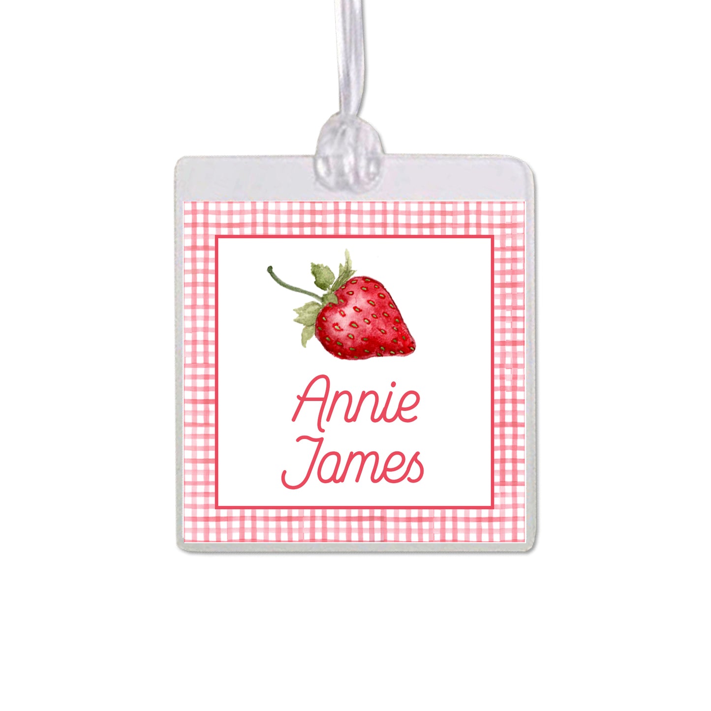 Strawberry Bag Tag