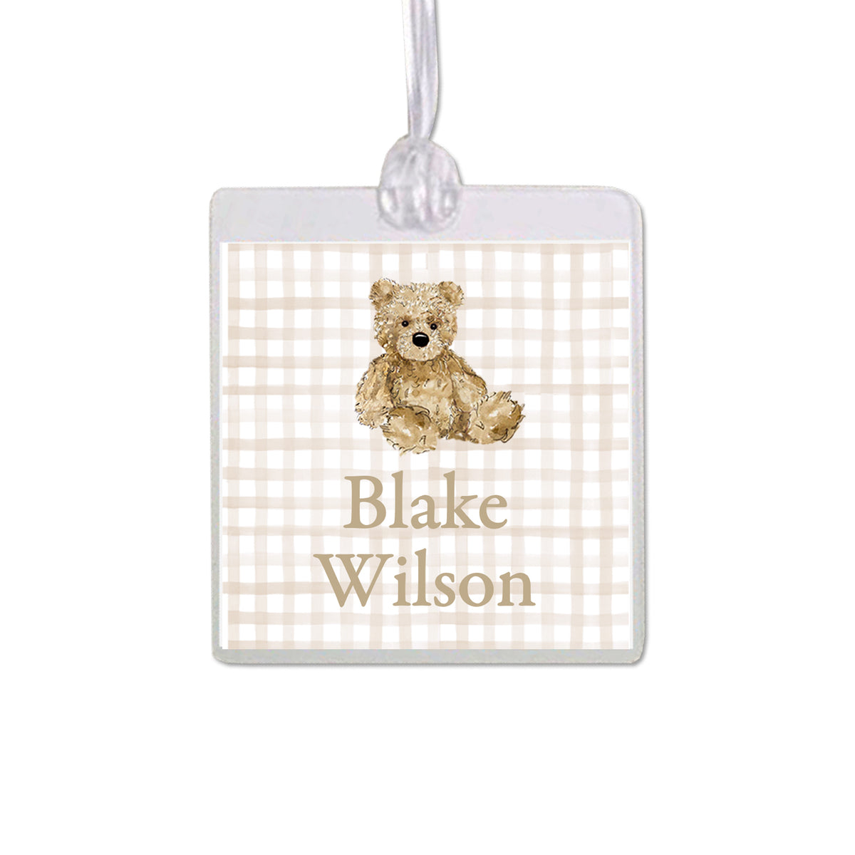 Teddy Bear Bag Tag