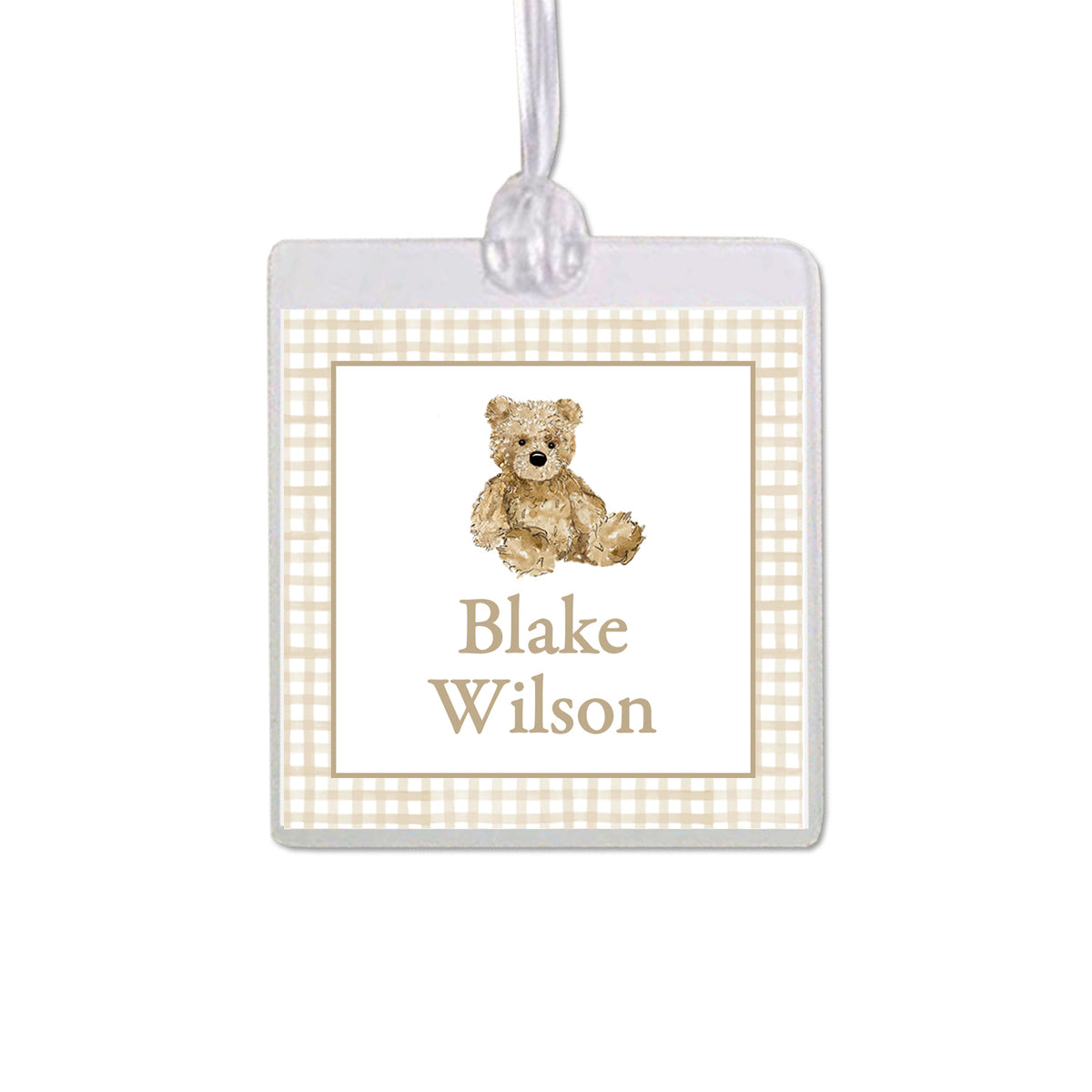Teddy Bear Bag Tag