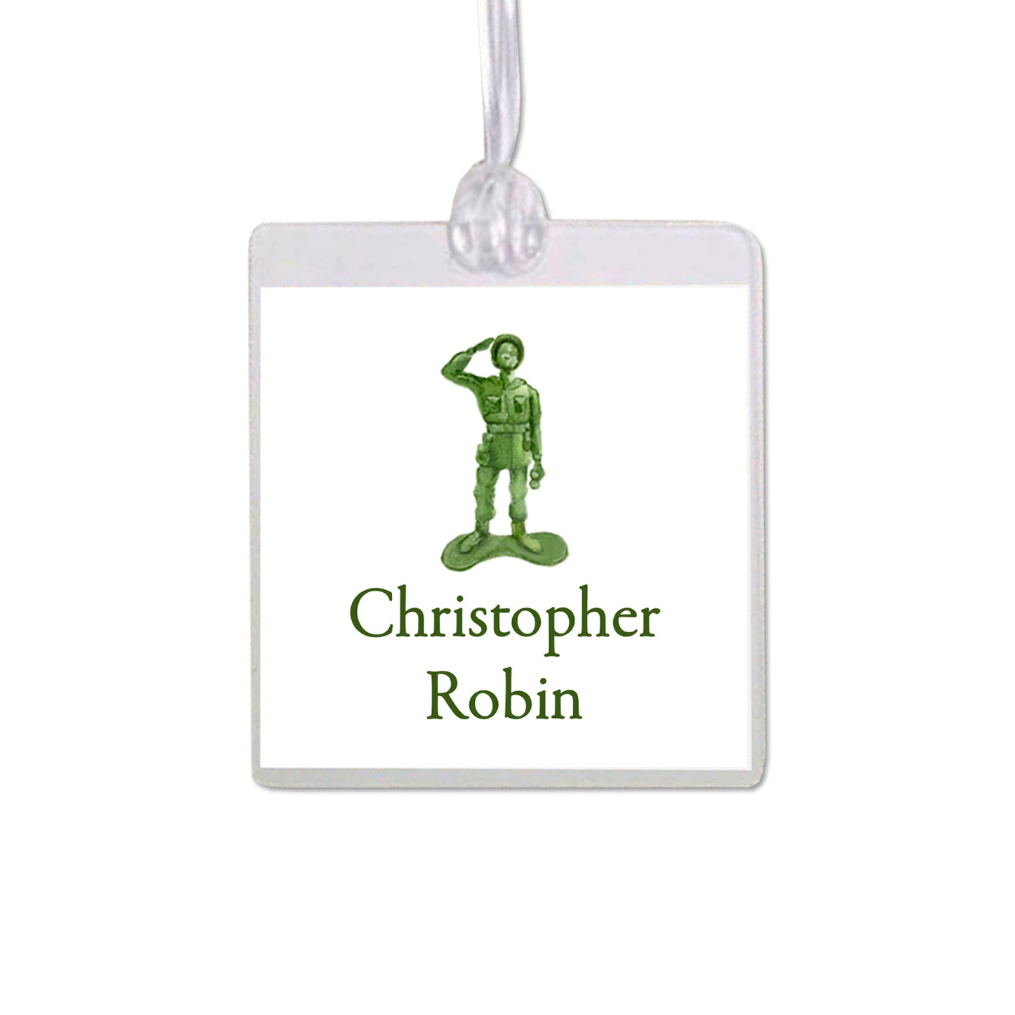Army Man Bag Tag