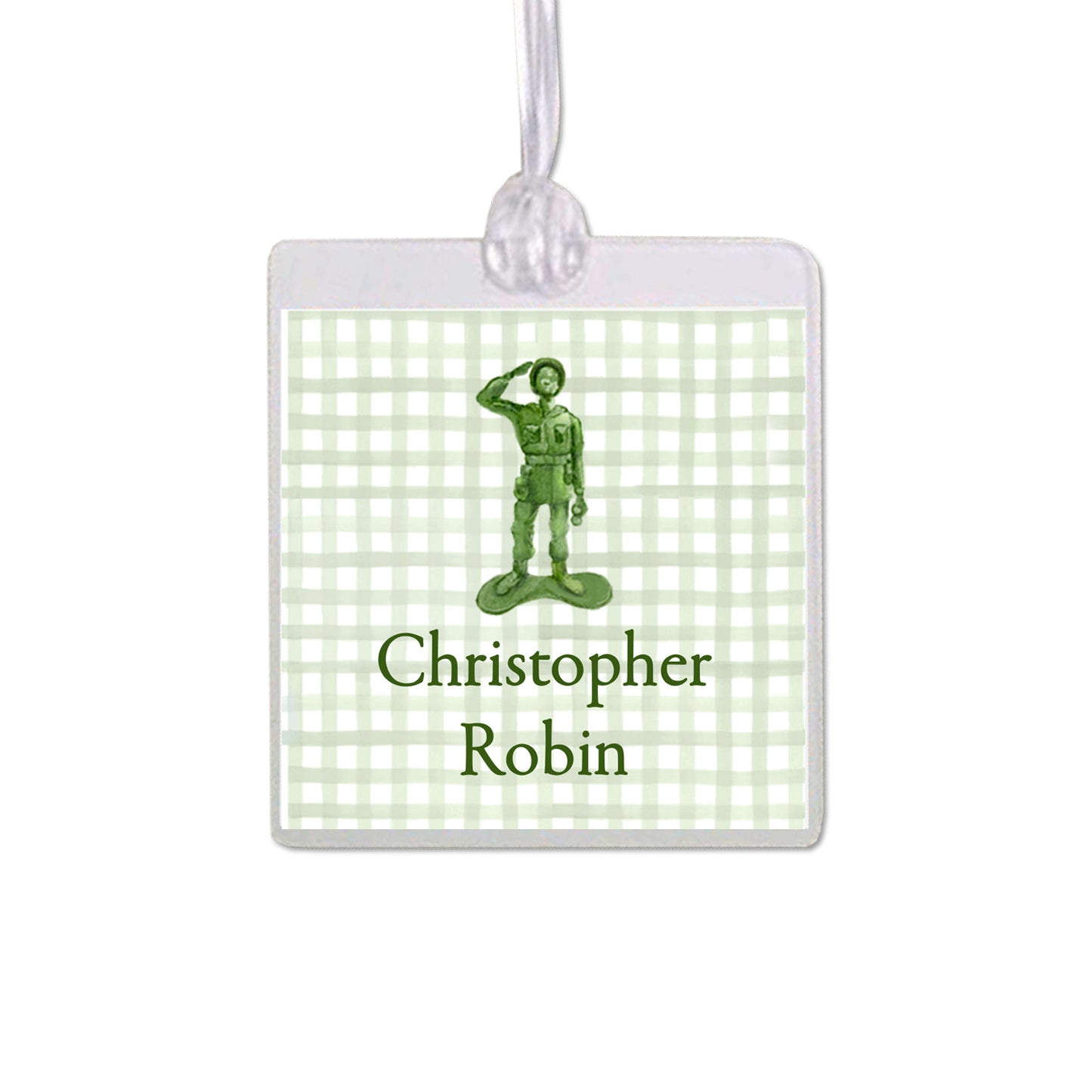 Army Man Bag Tag