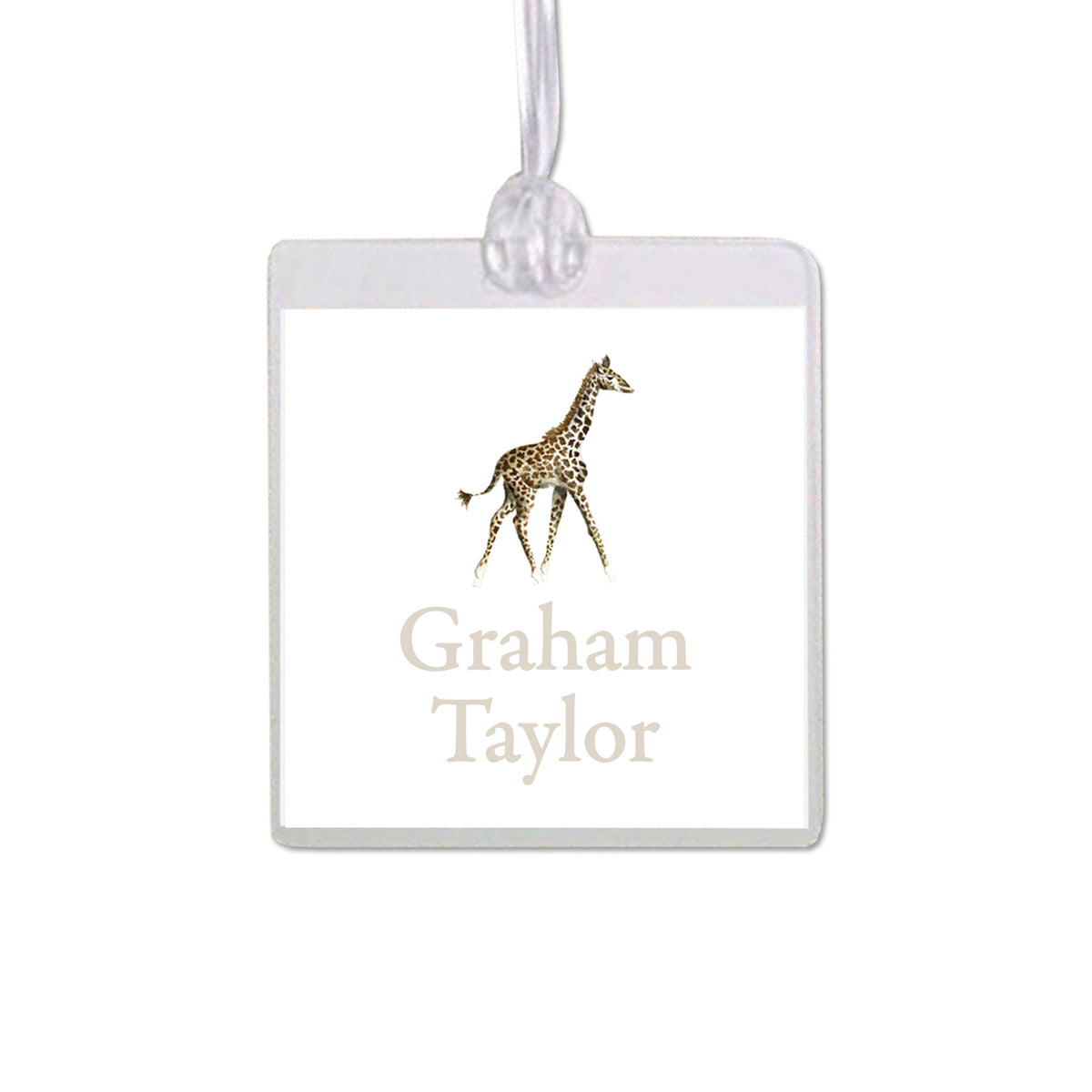 Giraffe Bag Tag