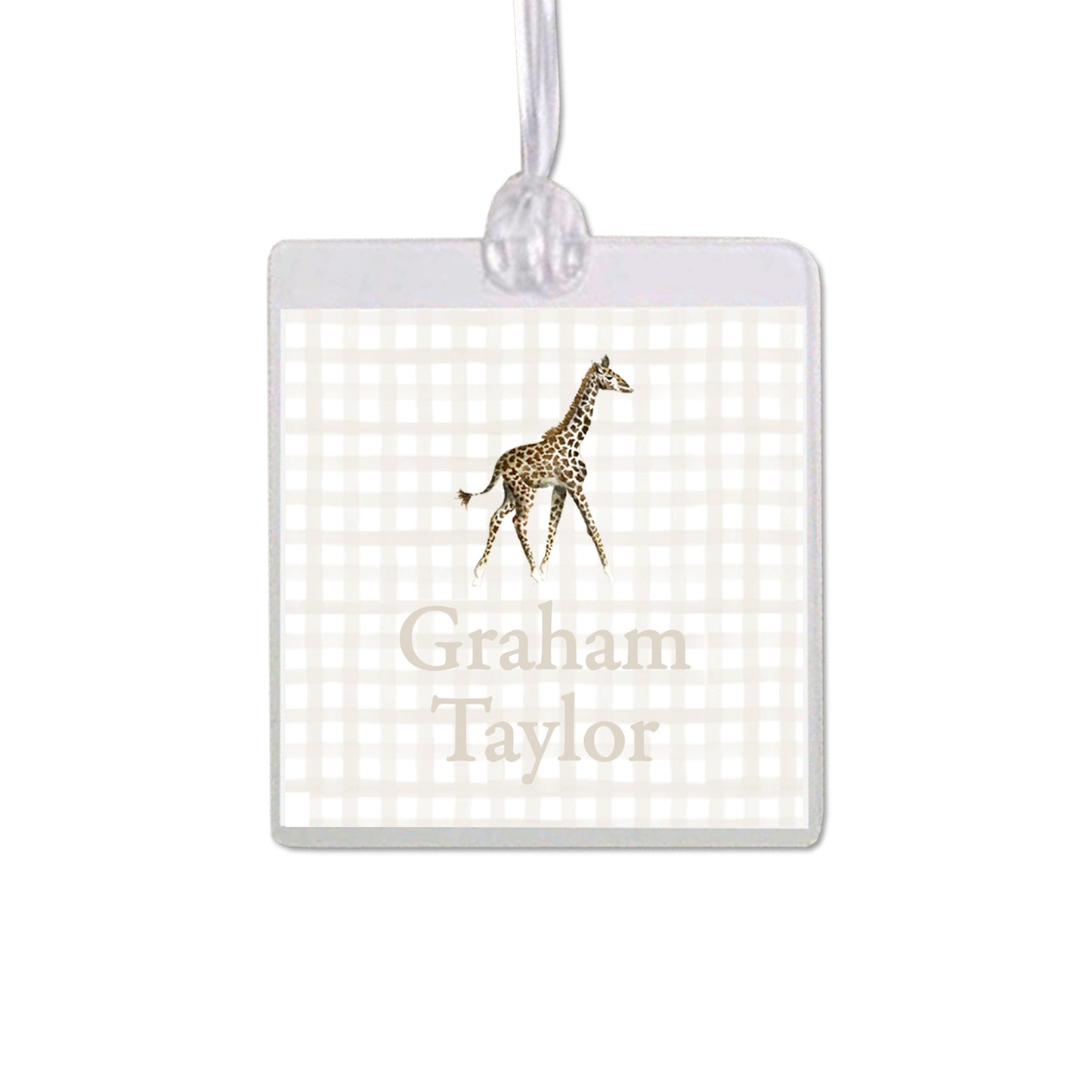 Giraffe Bag Tag