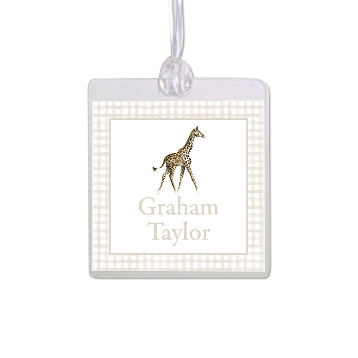 Giraffe Bag Tag
