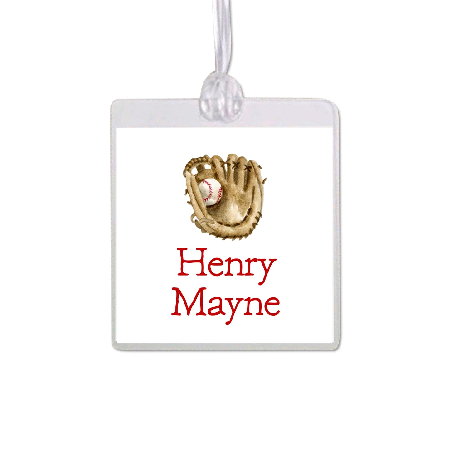 Baseball Glove Bag Tag