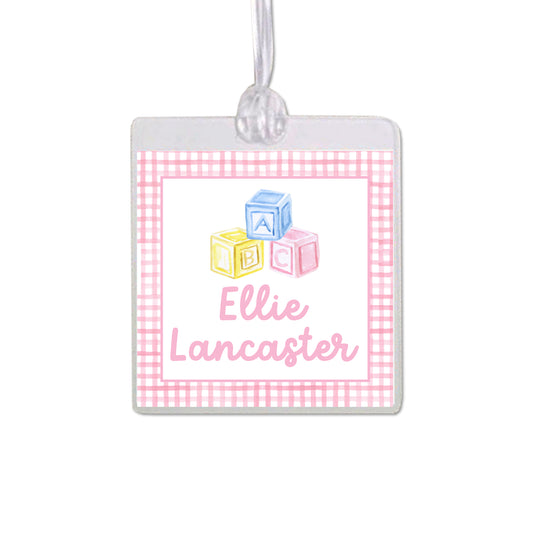 ABC Block Bag Tag