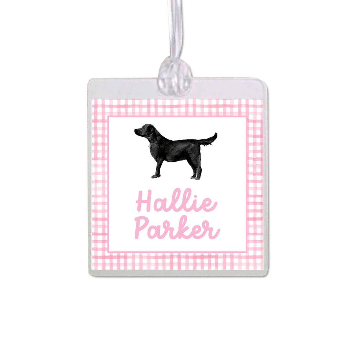 Black Labrador Retriever Bag Tag