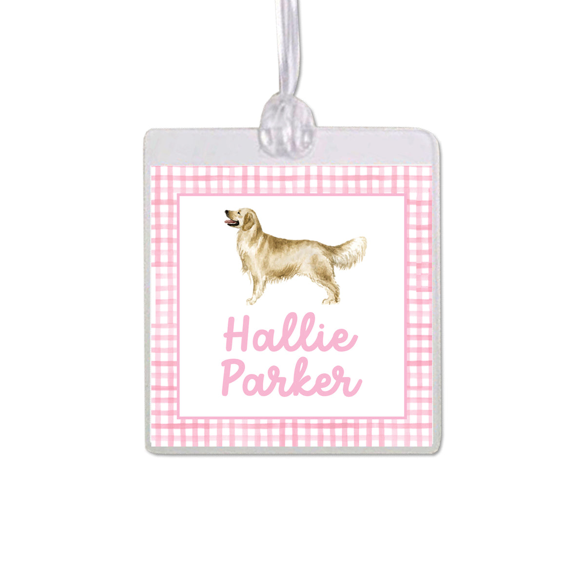 Golden Retriever Bag Tag