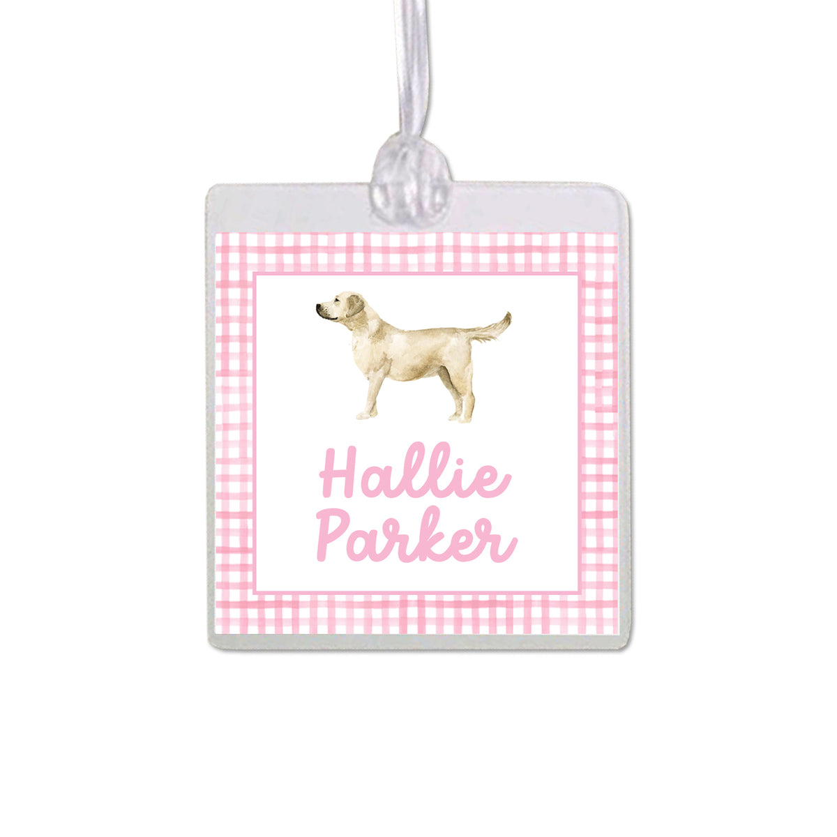 Yellow Labrador Retriever Bag Tag