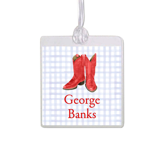 Red Boots Bag Tag