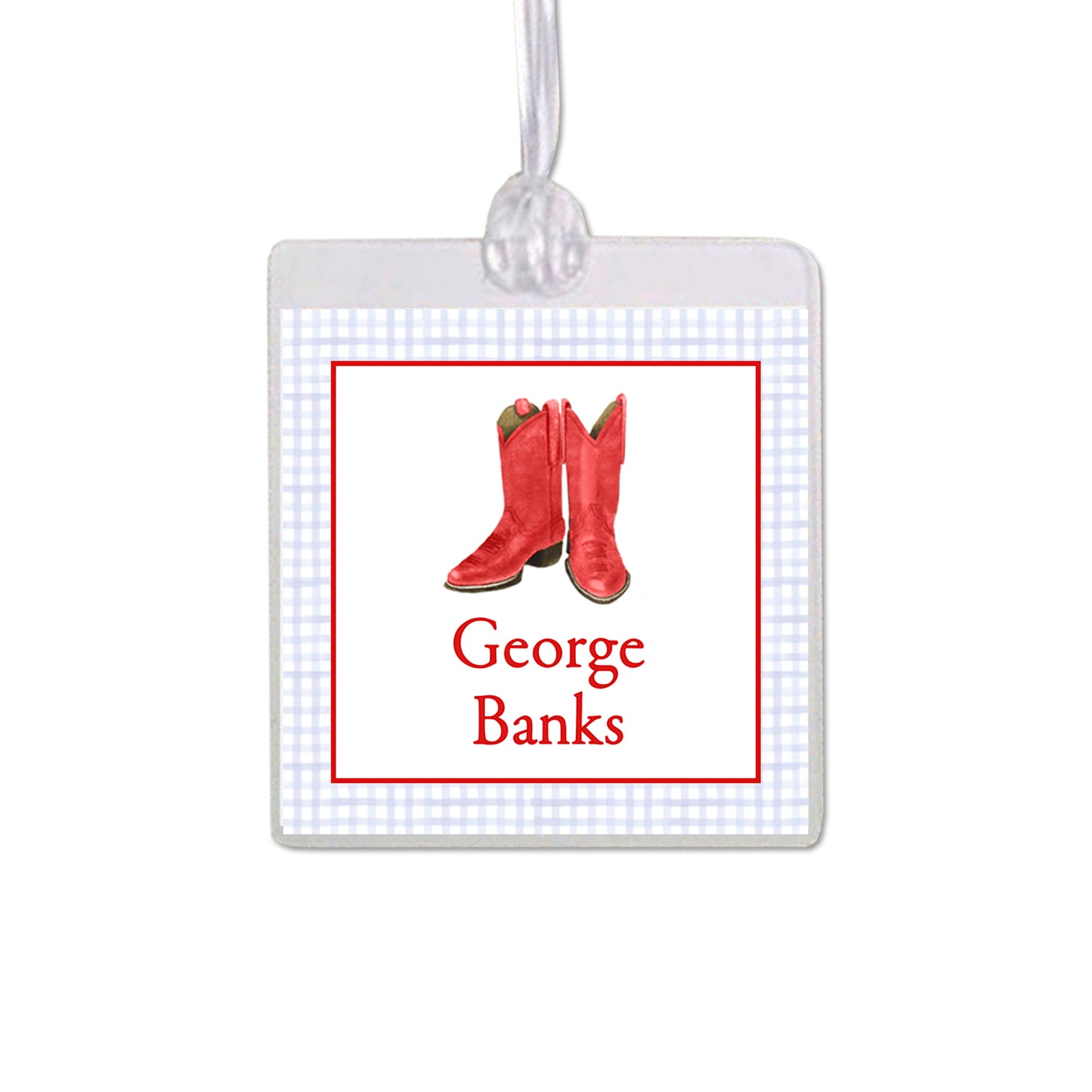 Red Boots Bag Tag