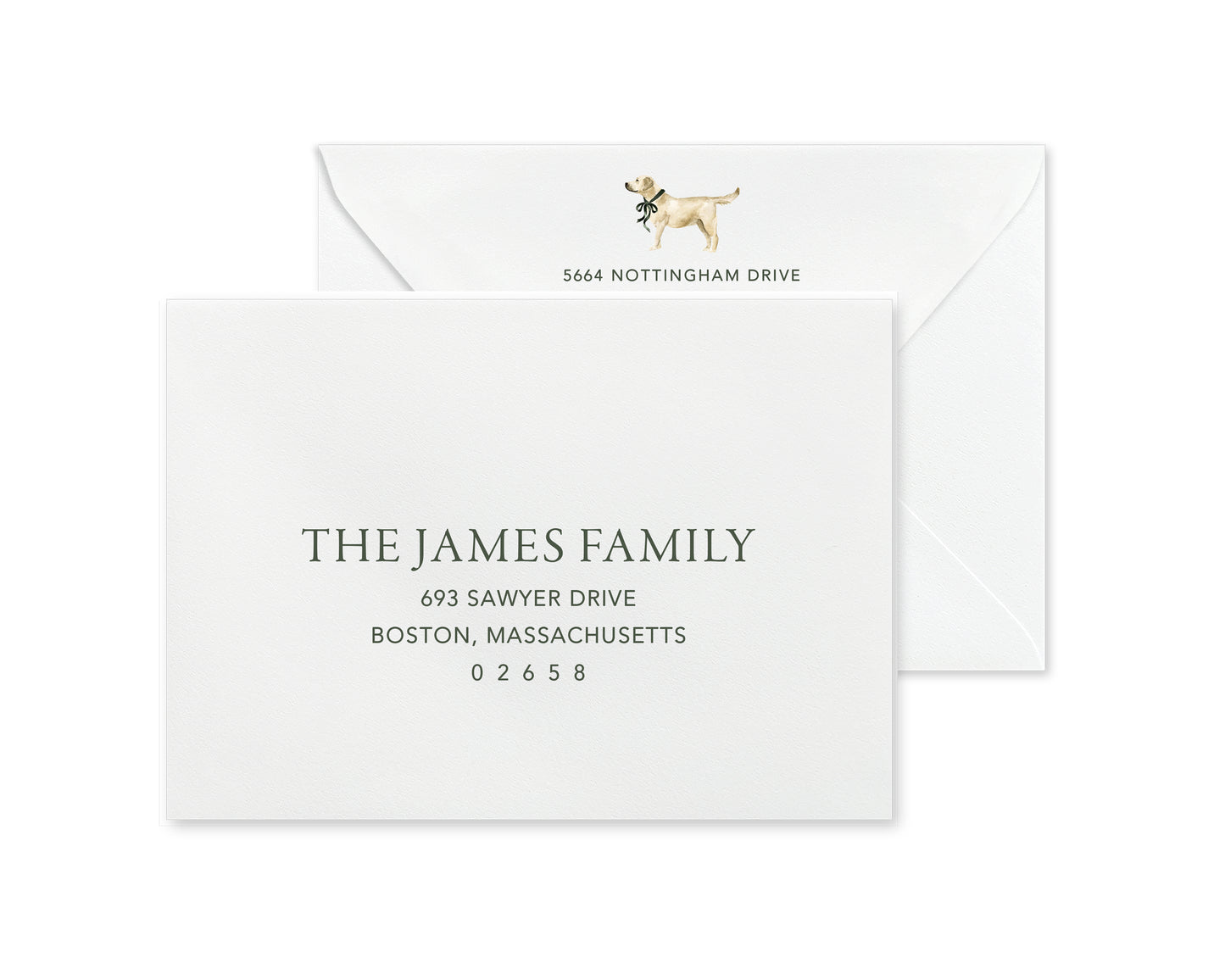 Yellow Labrador Retriever Christmas Cards