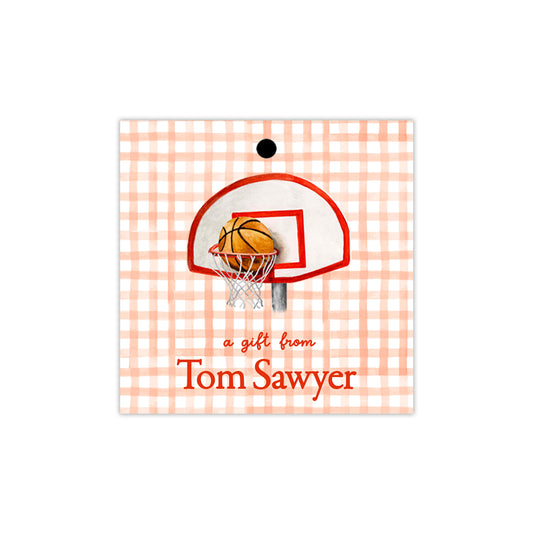 Basketball Hoop Gift Tags