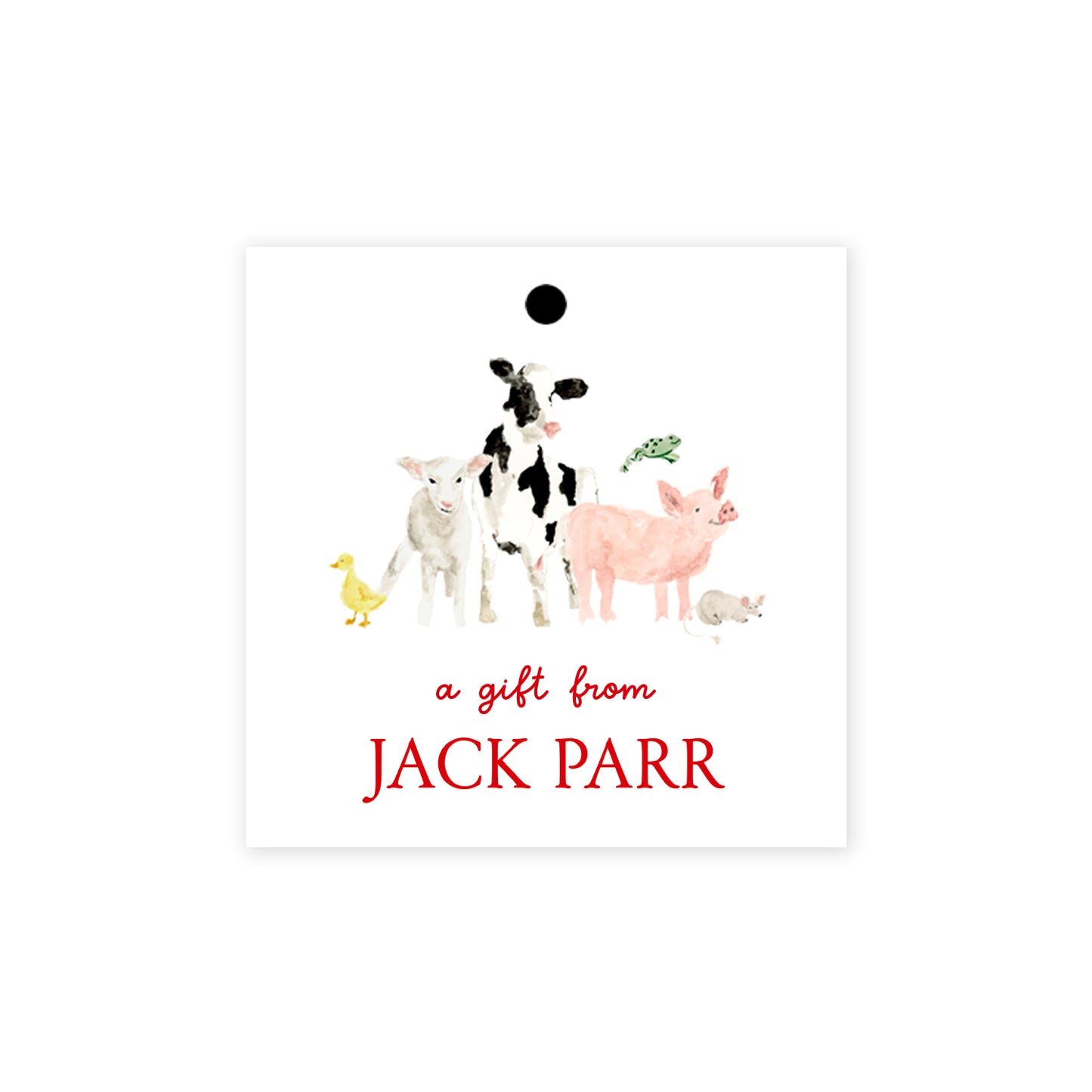 Farm Animals Gift Tags