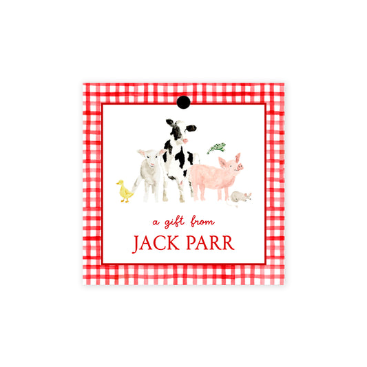 Farm Animals Gift Tags