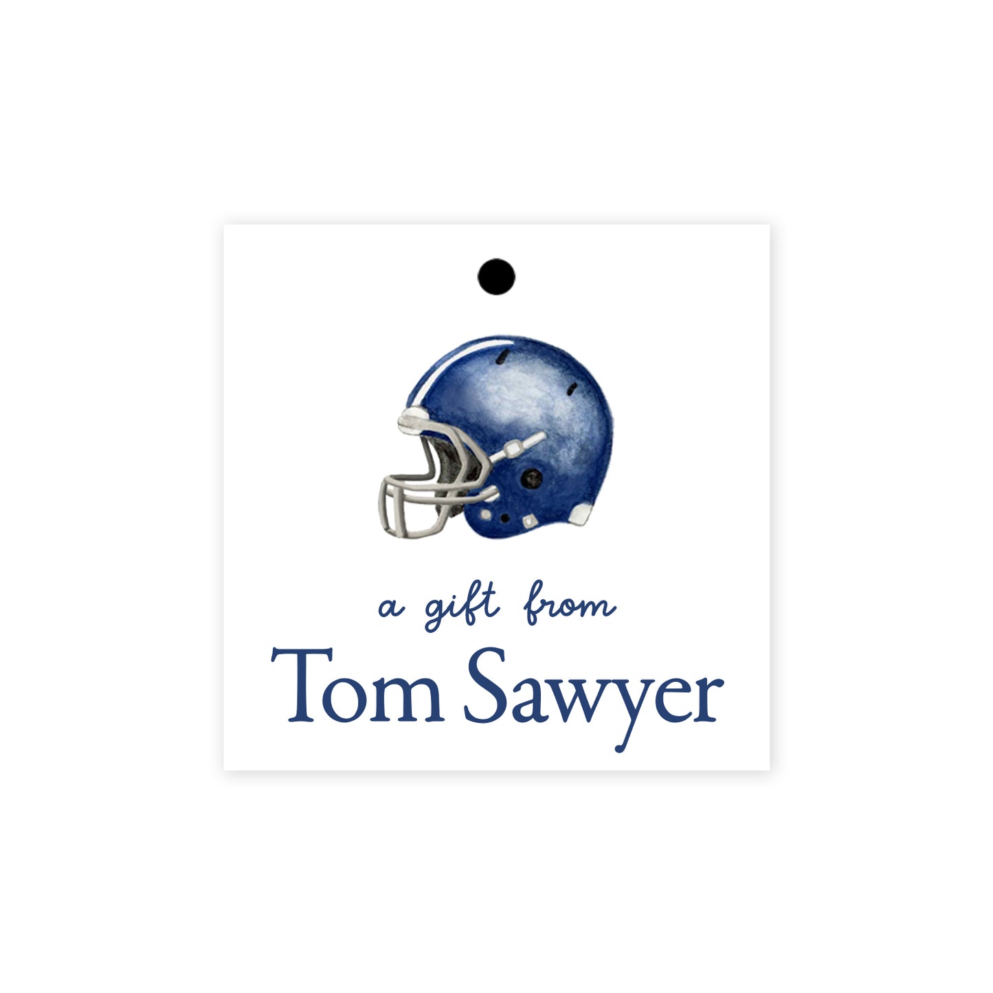 Football Helmet Gift Tags