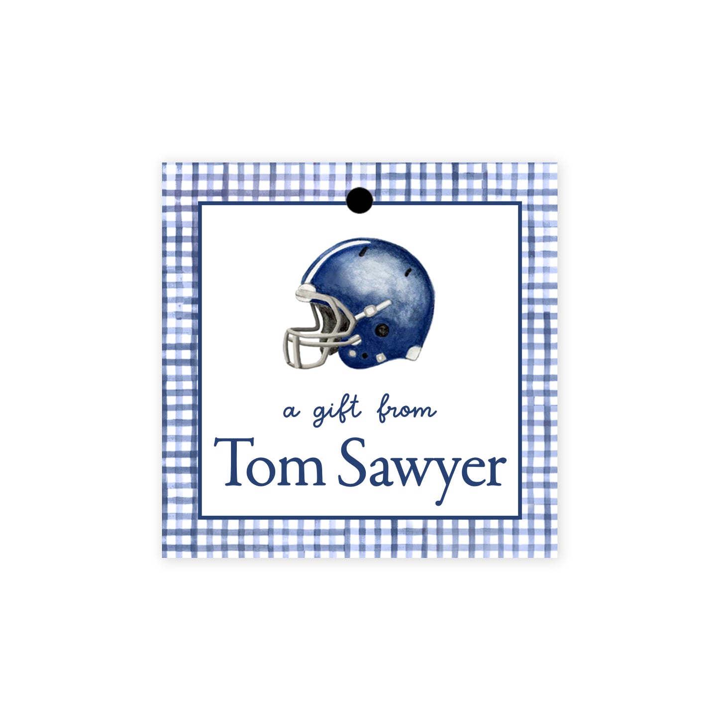 Football Helmet Gift Tags