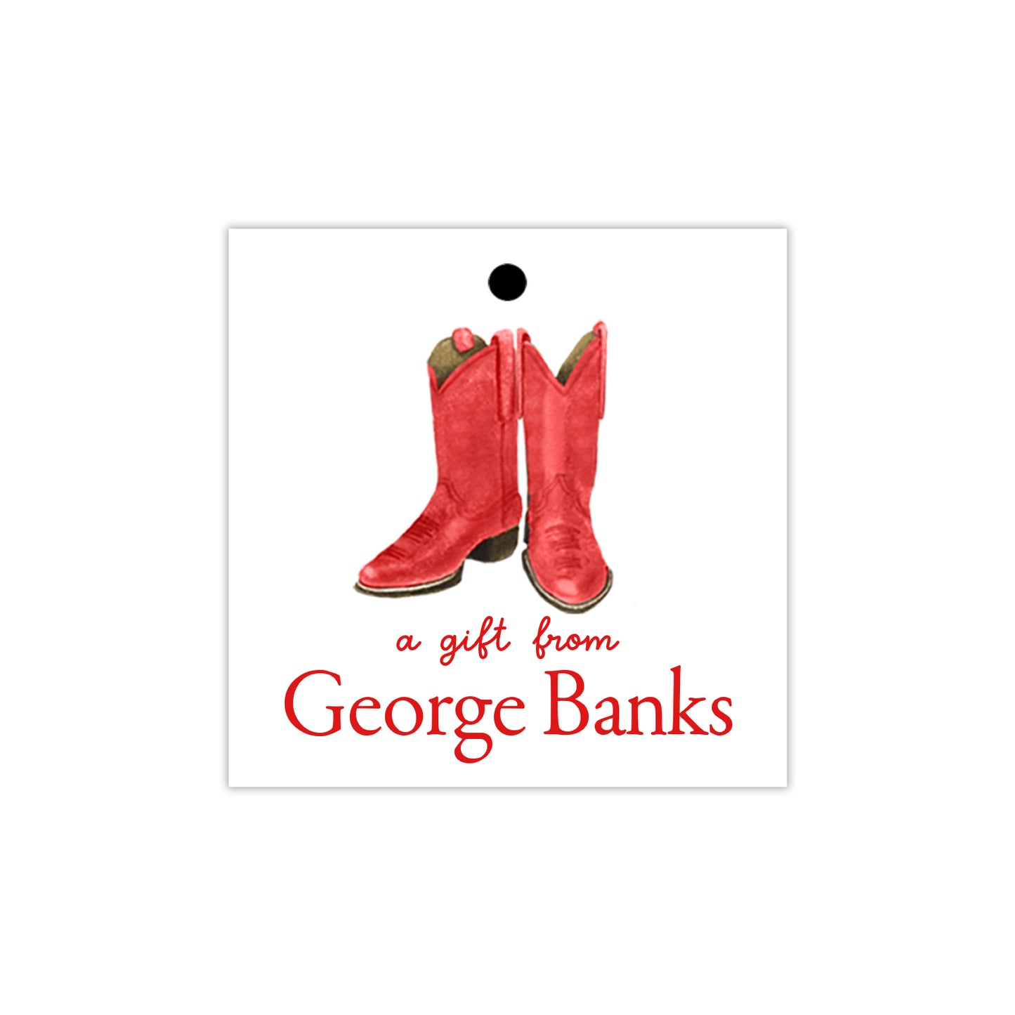 Red Boots Gift Tags