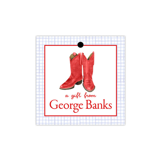 Red Boots Gift Tags