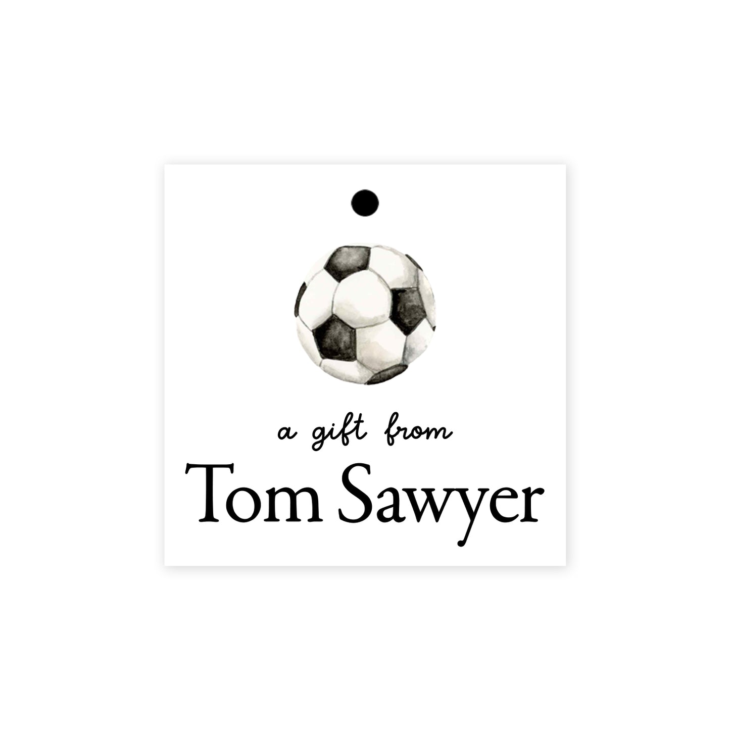 Soccer Ball Gift Tags