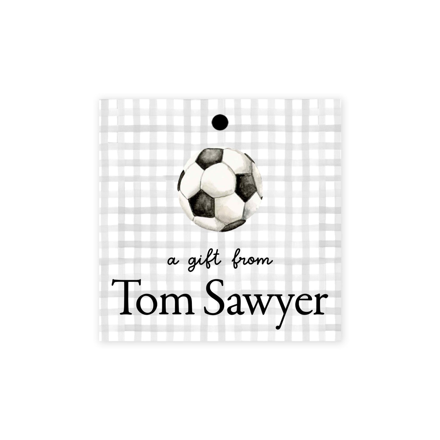 Soccer Ball Gift Tags