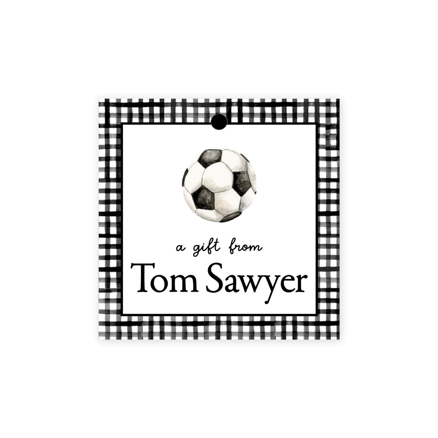 Soccer Ball Gift Tags