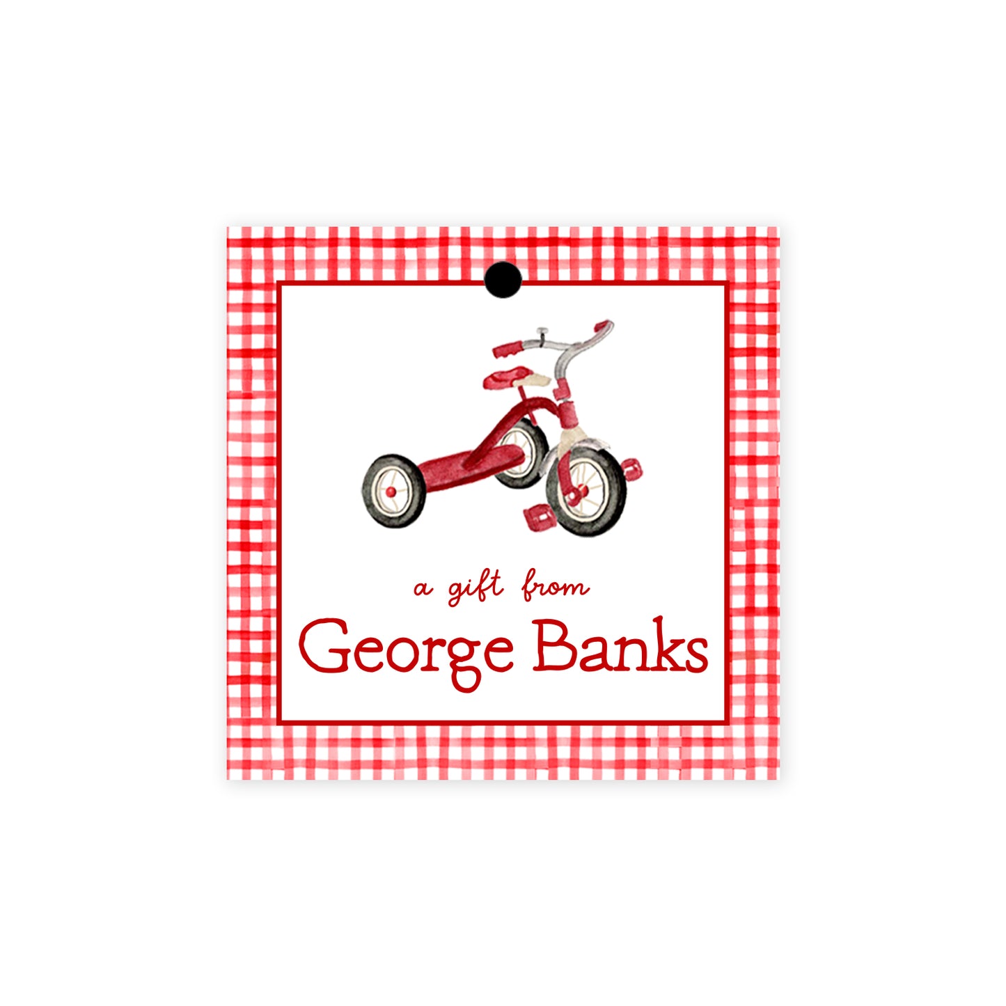 Tricycle Gift Tags