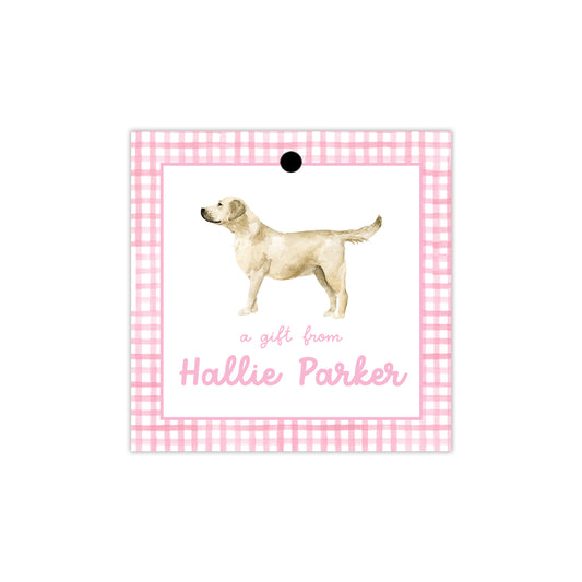 Yellow Labrador Retriever Gift Tags