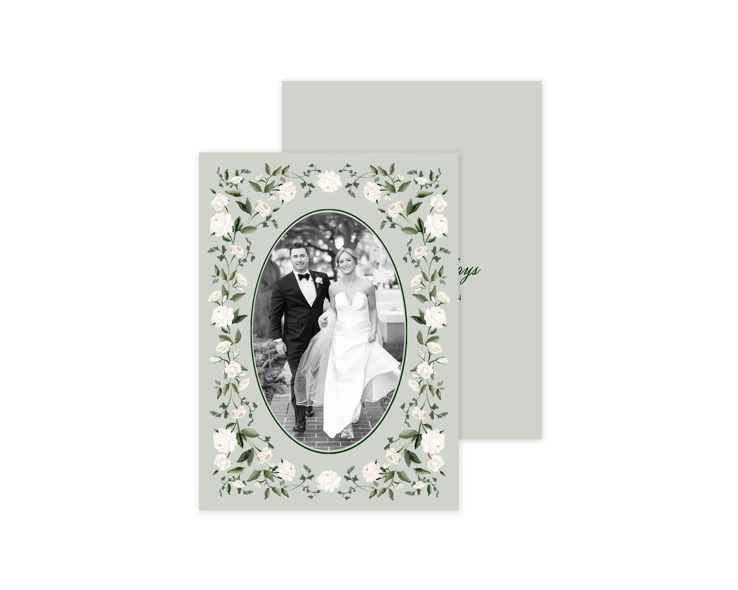 Botanicals Christmas Cards - Green