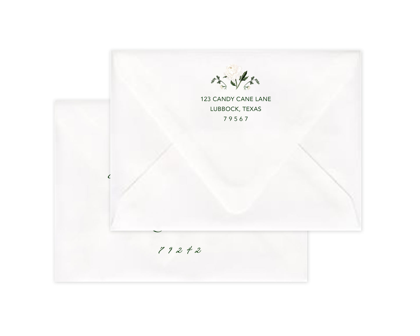 Botanicals Christmas Cards - Green