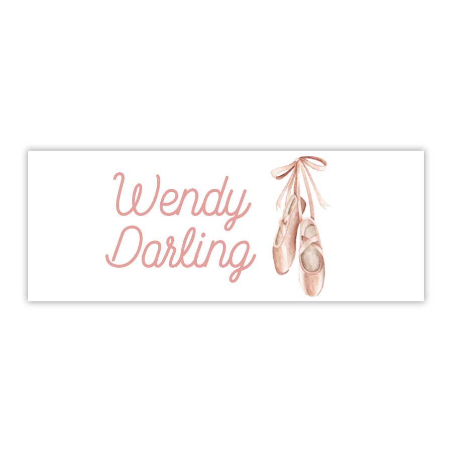 Ballet Slippers Water Resistant Labels