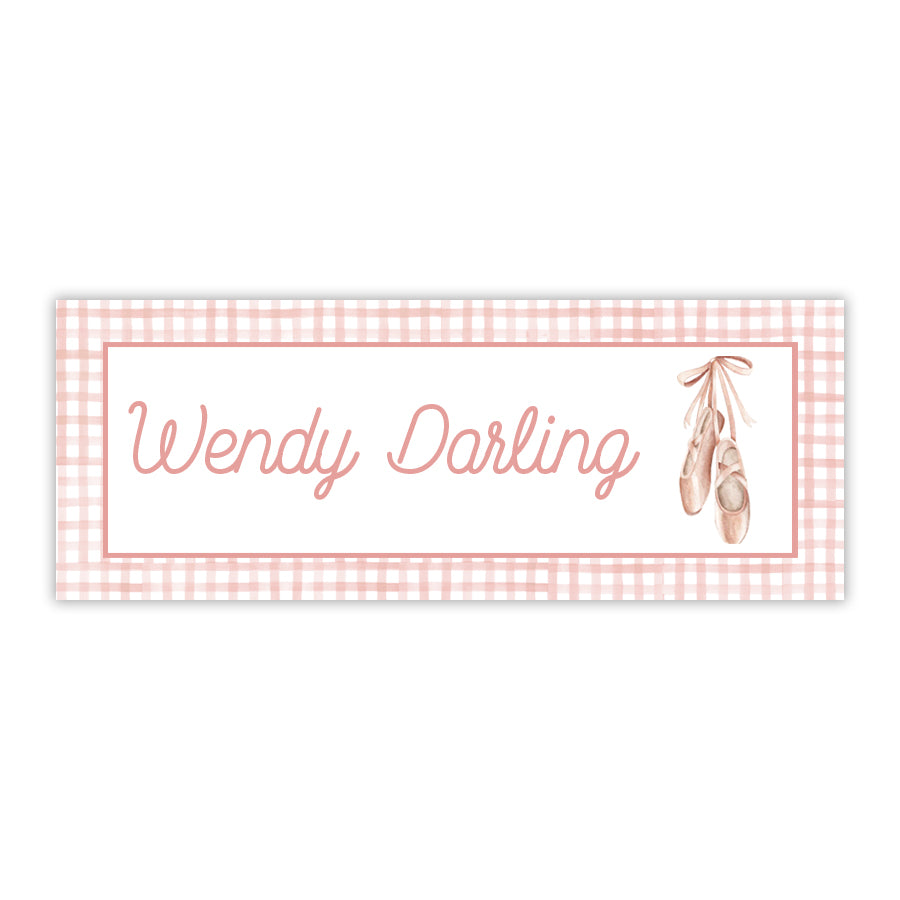 Ballet Slippers Water Resistant Labels