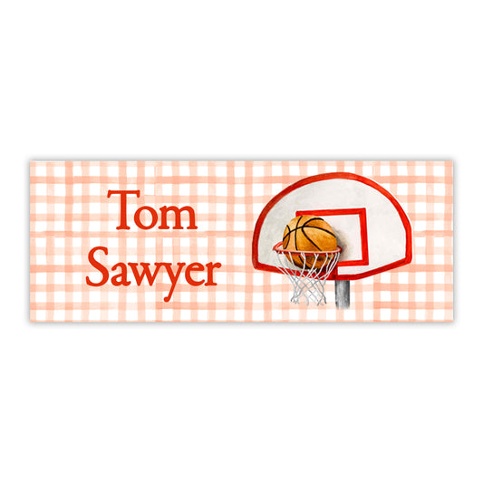 Basketball Hoop Water Resistant Labels