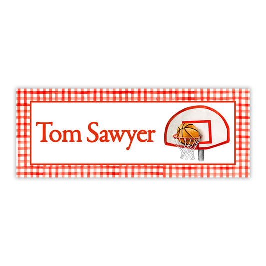 Basketball Hoop Water Resistant Labels