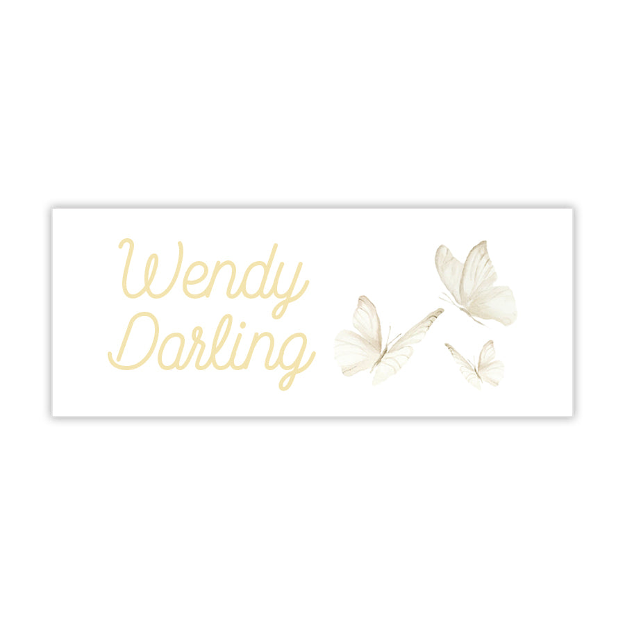 Butterfly Water Resistant Labels