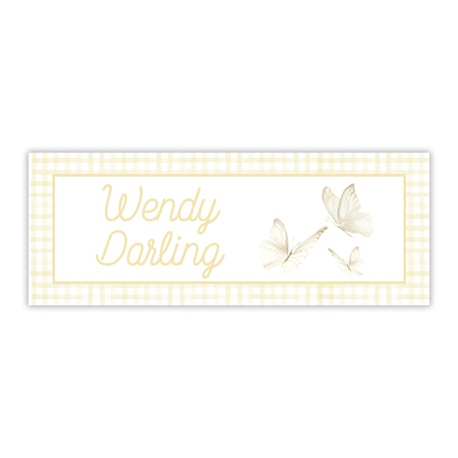 Butterfly Water Resistant Labels