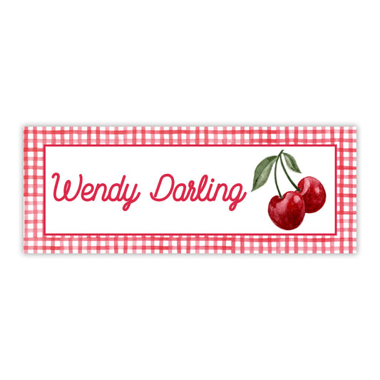 Cherries Water Resistant Labels