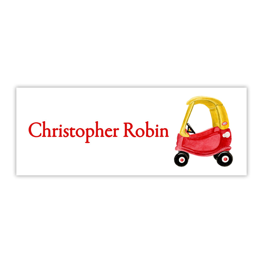 Cozy Coupe Water Resistant Labels