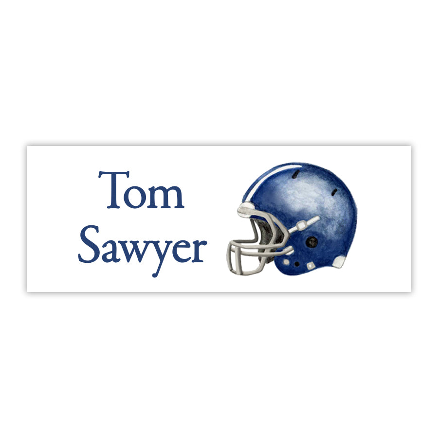 Football Helmet Water Resistant Labels