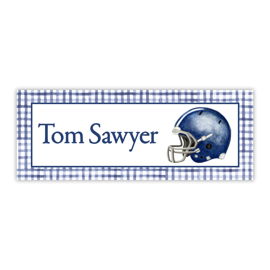 Football Helmet Water Resistant Labels