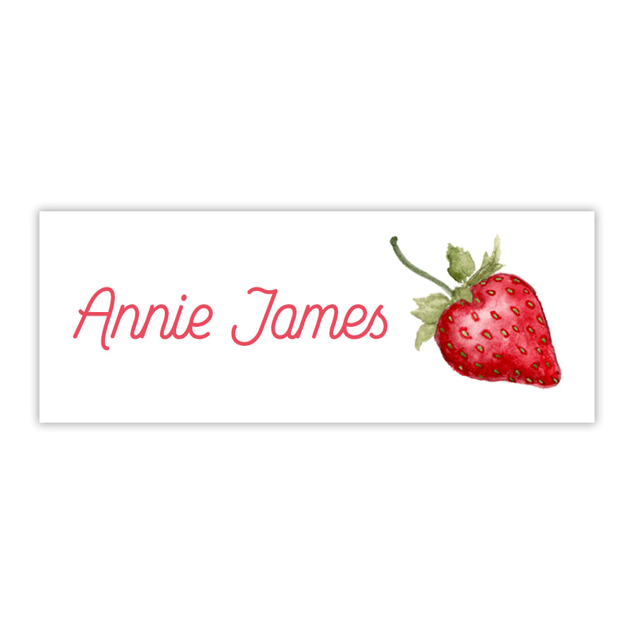 Strawberry Water Resistant Labels