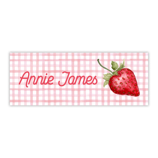 Strawberry Water Resistant Labels